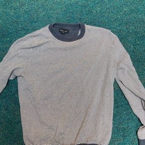 Porter + Ash blue stripped thick long sleeve